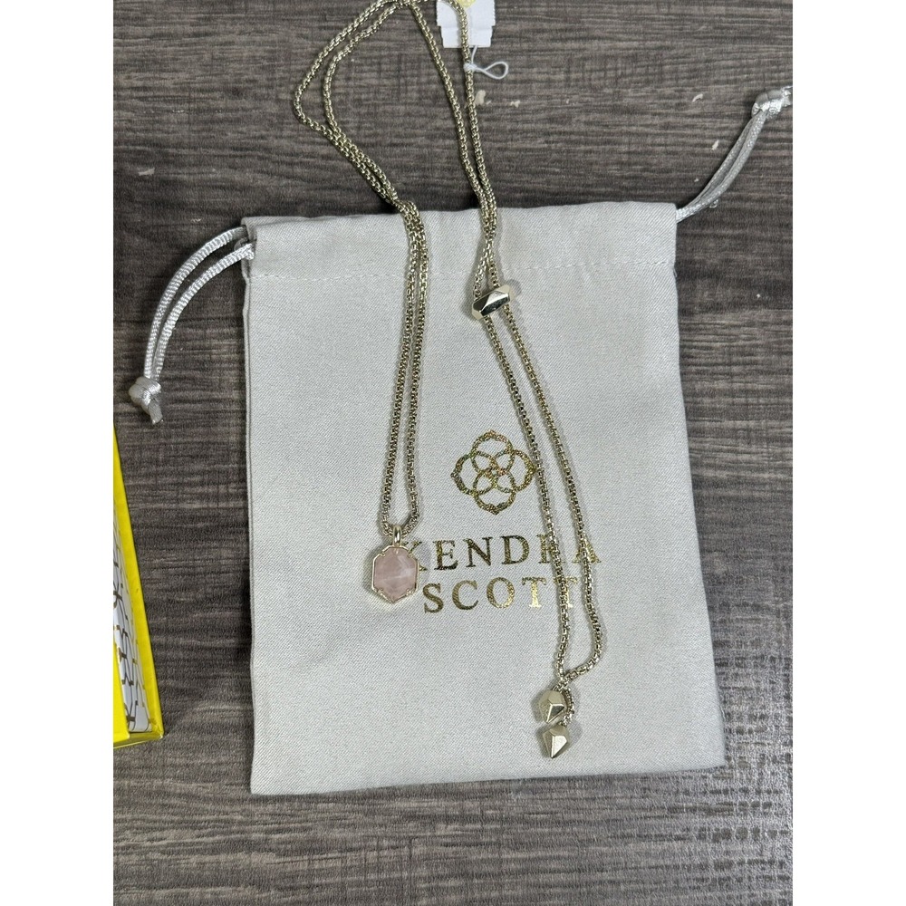 Kendra Scott Womens Pink Teo Necklace 30"